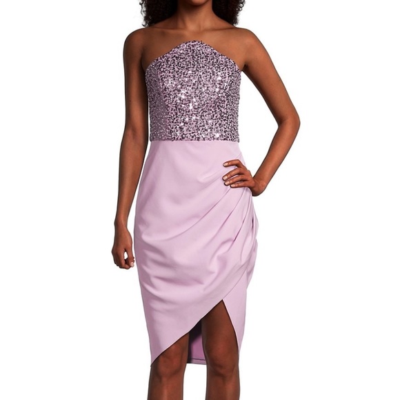 Lavish Alice: Sequin Bandeau Embellished Dress with BELT ๐ - Picture 12 of 14